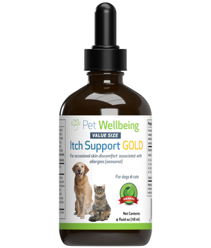 PET WELLBEING ITCH SUPPORT GOLD 4OZ