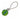 PD ORBEE FETCH BALL W/ROPE GREEN
