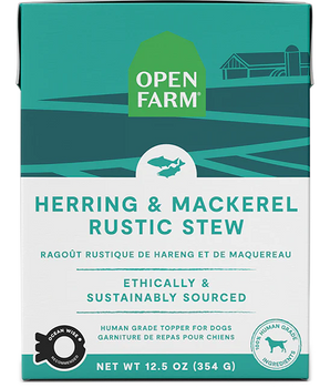 OPEN FARM HERRING/MACK STEW DOG 12.5OZ