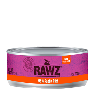 RAWZ 96% RABBIT PATE CAT CAN 156G