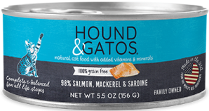 HOUND & GATOS SAL/MAC/SAR CAT CAN 5.5OZ