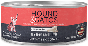 HOUND & GATOS TROUT/DUCK CAT CAN 5.5OZ