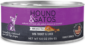 HOUND & GATOS TURKEY CAT CAN 5.5OZ