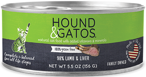 HOUND & GATOS LAMB CAT CAN 5.5OZ