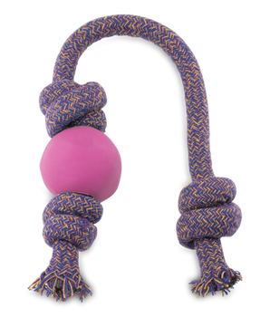 BECO BALL W/ ROPE PINK 5CM SM