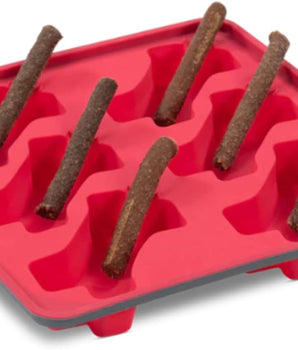 MM FRAMED SILICONE POPSICLE MOLD RED