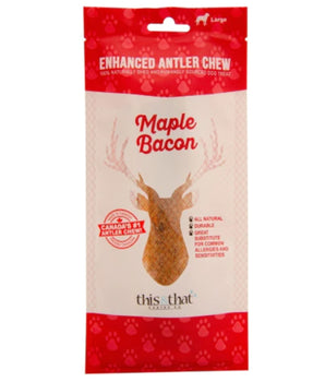 THIS & THAT BACON ANTLER CHEW LG