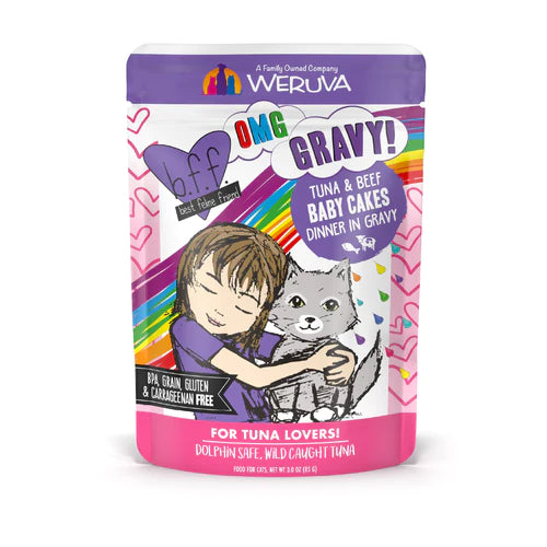 WERUVA BFF TUNA/BEEF BABY CAT PCH 3OZ