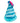 FOU FOU PLUSH CRINKLE BDAY HAT BLUE
