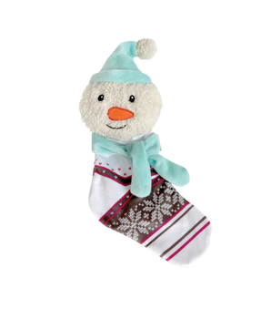 FOU FOU HOLIDAY CRINKLE STOCKNG SNOWMAN