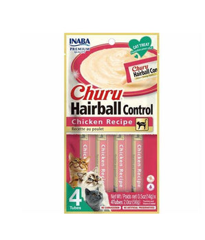 INABA CHURU HAIRBALL CHIC 4PK 2OZ