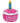 FOU FOU PLUSH BIRTHDAY CAKE PINK