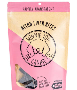 WINNIE LOU BISON LIVER BITES 2.5OZ