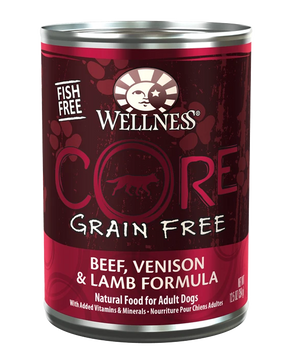 WS CORE BEEF/VENISON/LAMB DOG CAN 354G