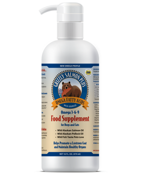 GRIZZLY SALMON OIL DOG 16OZ