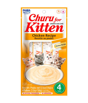 INABA CHURU KITTEN CHIC 4PK 2OZ