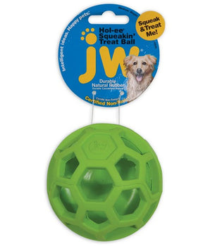 JW HOL-EE SQUEAKIN TREAT BALL ASSTD