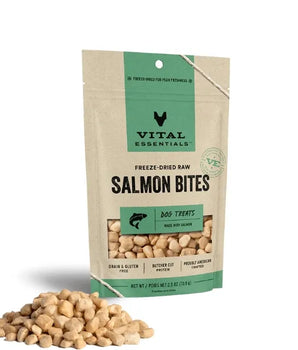VE DOG FD SALMON BITES TREAT 2.5OZ