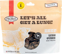 PRIMAL LETS ALL GET A LUNG BEEF DOG 1OZ