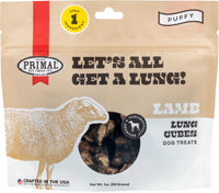 PRIMAL LETS ALL GET A LUNG LAMB DOG 1OZ
