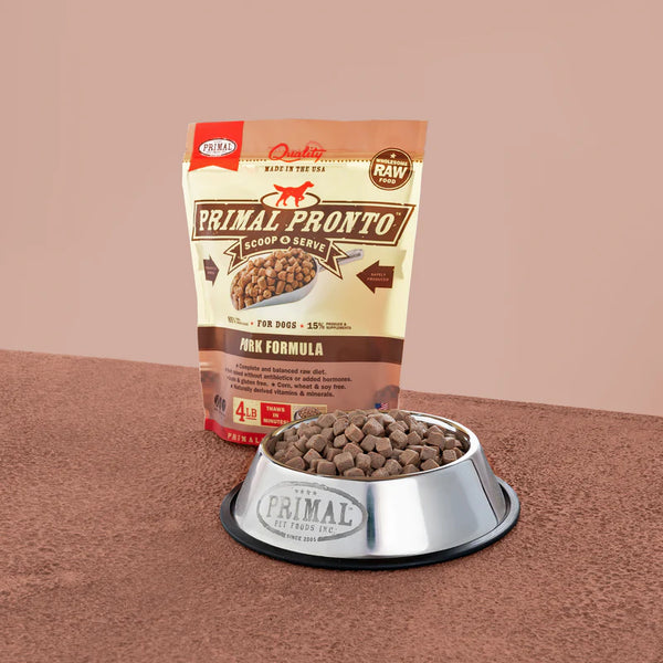 PRIMAL PRONTO PORK DOG 4LB