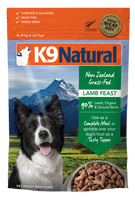 K9 NATURAL LAMB FREEZE DRIED 1.8KG