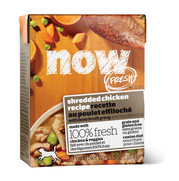 NOW FRESH GF SHRED CHICK DOG 12.5OZ