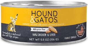 HOUND & GATOS CHICKEN CAT CAN 5.5OZ